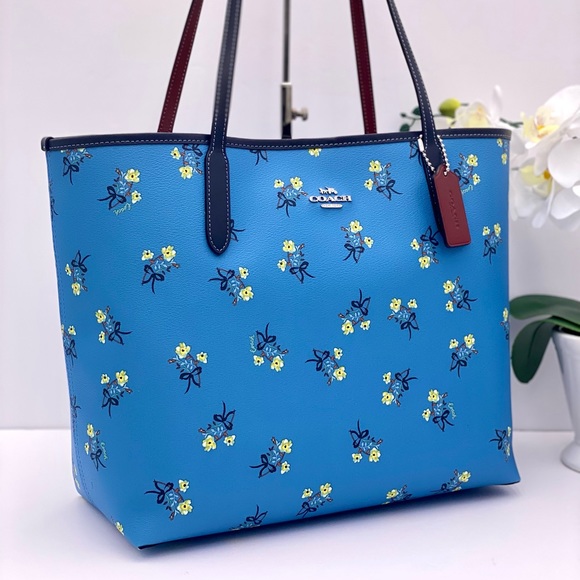 Coach Handbags - Coach City Tote with Floral Bow Print